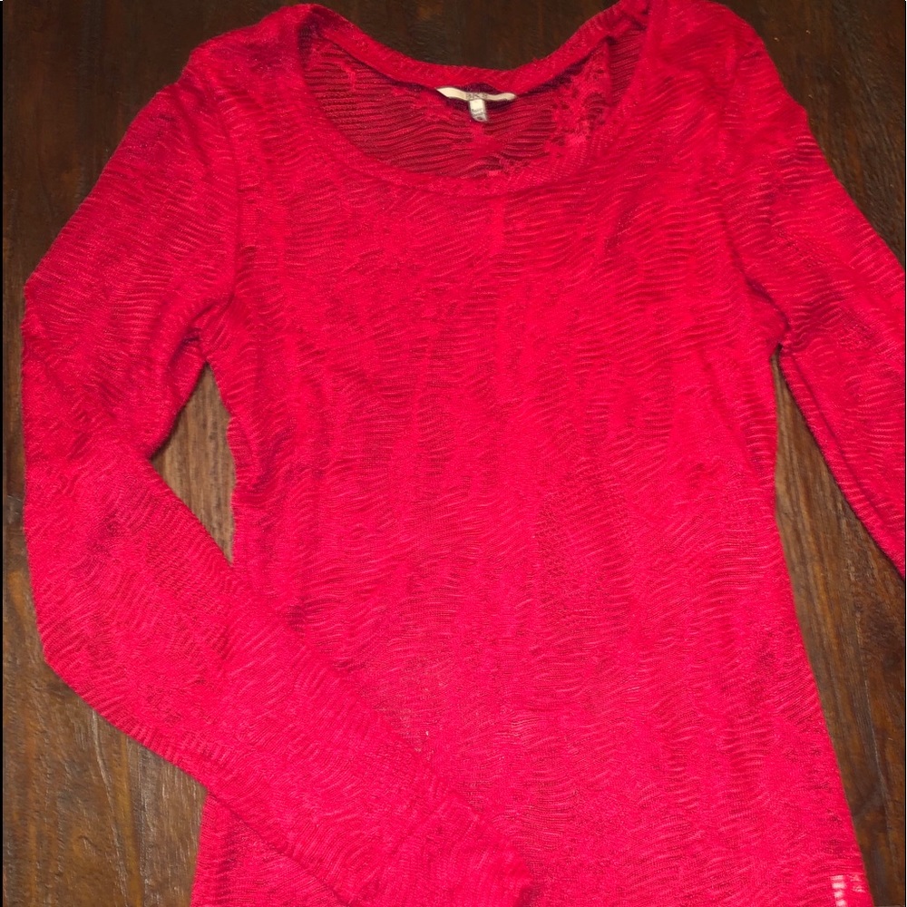Lace long sleeve blouse